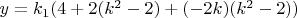 $y=k_1(4+2(k^2-2)+(-2k)(k^2-2))$