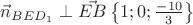 $\vec{n}_{BED_1} \perp \vec{EB} \left\lbrace 1;0;\frac{-10}{3}\right\rbrace