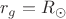 $r_{g}=R_\odot$ $r_{g}=R_\odot$