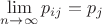$\lim\limits_{n\to\infty}p_{ij}=p_j $