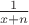 ${\frac{1}{x+n}}$