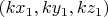 $(kx_1,ky_1,k z_1)$