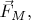 $\vec{F}_M,$