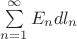 $\sum\limits_{n=1}^{\infty} E_n dl_n$