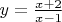 $y=\frac{x+2}{x-1}$