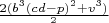 $\frac{2(b^3(cd-p)^2+v^3)}{с^2}