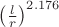 $\left(\frac{l}{r}\right)^{2.176}$ $\left(\frac{l}{r}\right)^{2.176}$