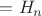 $=H_n$