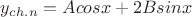 $y_{ch.n}=Acosx+2Bsinx$