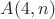 $A(4, n)$
