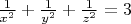 $\frac1{x^2}+\frac1{y^2}+\frac1{z^2}=3$