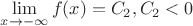 $\lim \limits _{x\to -\infty }f(x)=C_2, C_2<0$
