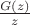 $\frac{G(z)}{z}$