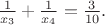 $\frac{1}{x_3}+\frac{1}{x_4}=\frac{3}{10}.$