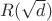 $R(\sqrt { d})$