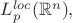 $L_p^{loc}( \mathbb{R}^n), $