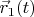 $\vec{r}_1(t)$