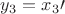 $y_3 = x_3\prime$ $y_3 = x_3\prime$