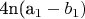 4n(a_1-b_1)