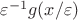 $\varepsilon^{-1}g(x/\varepsilon)$