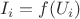 $I_i = f(U_i)$