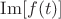 $\operatorname{Im}[f(t)]$
