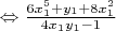 $\Leftrightarrow \frac{6x_1^5+y_1+8x_1^2}{4x_1y_1-1}$