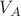 $\( V_A \)$
