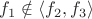 $f_1\notin\langle f_2,f_3\rangle$