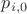 $p_{i, 0}$