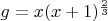 $g=x(x+1)^\frac {2} {3}$