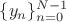 $\{y_n\}_{n=0}^{N-1}$