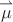 $\overset{\rightharpoonup }{\mu} $