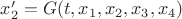 $x'_2=G(t,x_1,x_2,x_3,x_4)$