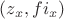 $(z_x, fi_x)$