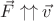 $\vec{F}\uparrow\uparrow \vec{v}$