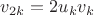 $v_{2k}=2u_kv_k$