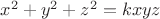 $x^2+y^2+z^2=kxyz$