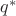 $q^\ast$