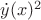 $\dot{y}(x)^2$ $\dot{y}(x)^2$