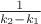 $\frac 1{k_2-k_1}$