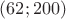 $(62;200)$