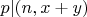 $p|(n,x+y)$