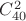 $C_{40}^2$