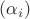 $(\alpha_i)$