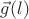 $\vec g(l)$ $\vec g(l)$