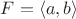 $F=\langle a,b\rangle$ $F=\langle a,b\rangle$