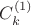$C_k^{(1)$