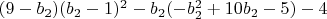 $(9-b_2) (b_2-1)^2-b_2 (-b_2^2+10 b_2-5)-4$