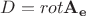 $D = rot\mathbf{A_{e}}$